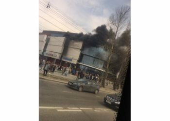 Пожар в Иркутске