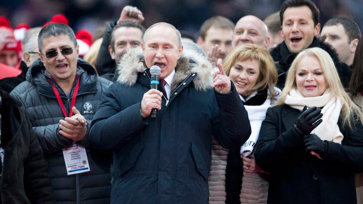 Путин с Артистами