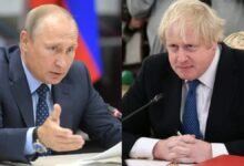 Путин и Джонсон