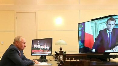 Путин и Макрон