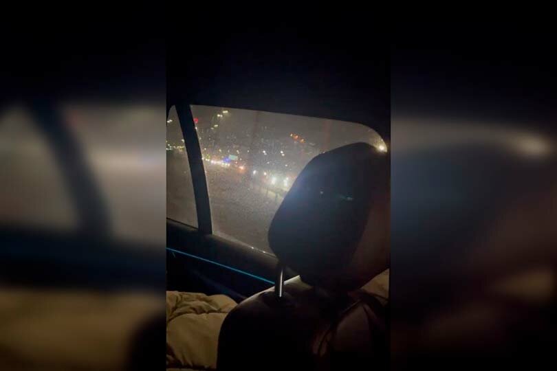 Кадры из автомобиля