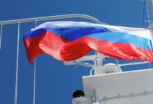 Российский флаг на флоте