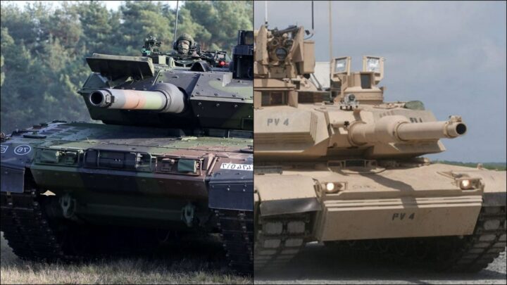 Танки Abrams и Leopard