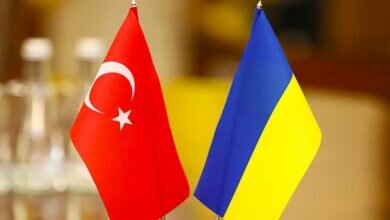 Флаг Украины и Турции