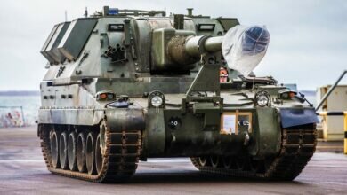 Самоходная британская артиллерийская установка AS-90