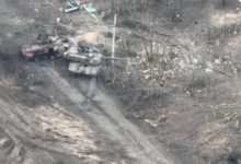Подбитый танк Abrams